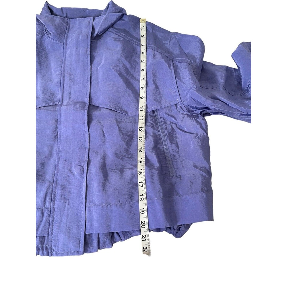 Athleta Women's Size L Purple Arrival Jacket Color Dark Adonis NWOT Lightweight - Picture 13 of 14